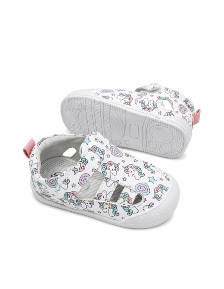 calzado barefoot bebe niña piel