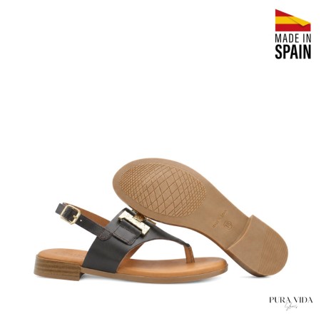 sandalia verano mujer marron chocolate