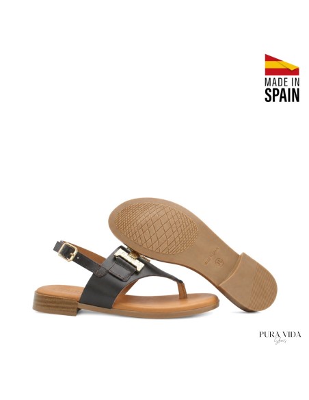 sandalia verano mujer marron chocolate