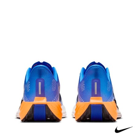 Talón zapatillas Nike Pegasus Plus hombre azul y naranja