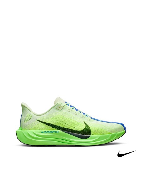 Zapatillas Nike Pegasus Plus hombre verde con espuma ZoomX vista lateral
