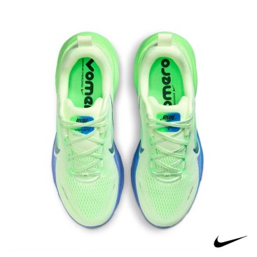 Vista superior Nike Vomero 18 verde hombre running