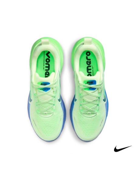 Vista superior Nike Vomero 18 verde hombre running