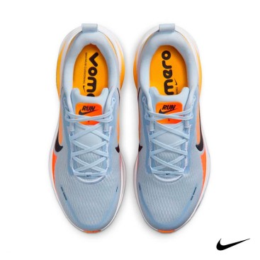 Vista superior Nike Vomero 18 celeste running hombre