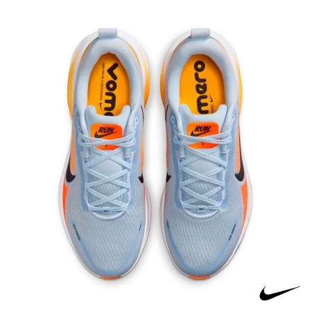 Vista superior Nike Vomero 18 celeste running hombre