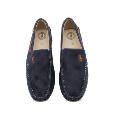 zapato casual hombre azul marino transpirable