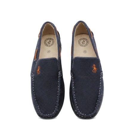zapato casual hombre azul marino transpirable