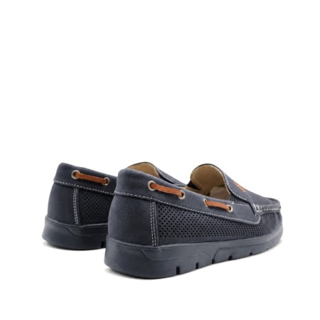 mocasin hombre suela flexible eva azul marino