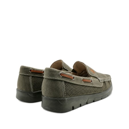 Mocasín Verano Hombre Verde Ligero