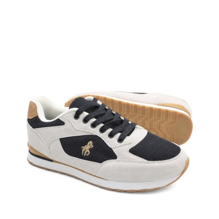 zapatillas casual hombre ligeras para diario gris y azul marino