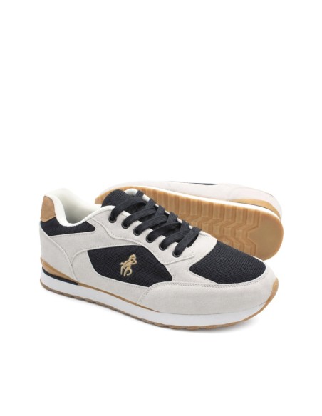 zapatillas casual hombre ligeras para diario gris y azul marino