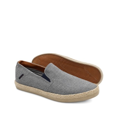 zapatilla alpargata hombre casual con remate de esparto