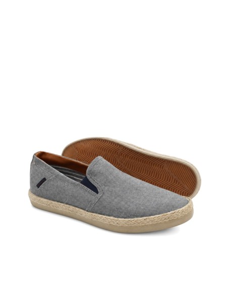 zapatilla alpargata hombre casual con remate de esparto