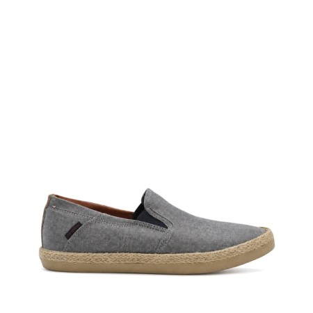 zapatilla alpargata hombre vaquera lateral con suela de esparto