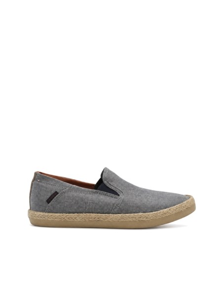 zapatilla alpargata hombre vaquera lateral con suela de esparto