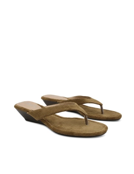 sandalia taupe mujer efecto ante verano