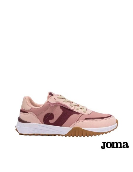 Tenis running niña Joma C501 JR 2529 rosa y burdeos