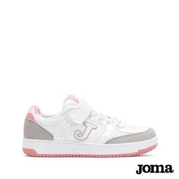 Zapatillas niña Joma FLEXY JR 2513 blancas rosas y grises