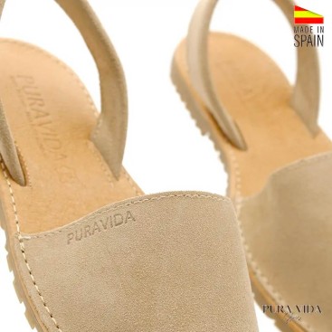 zapatilla menorquina​ mujer taupe