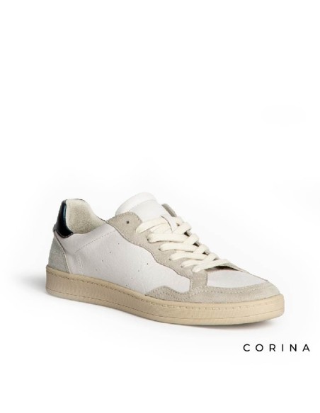 Zapatillas deportivas urbanas mujer blancas Corina