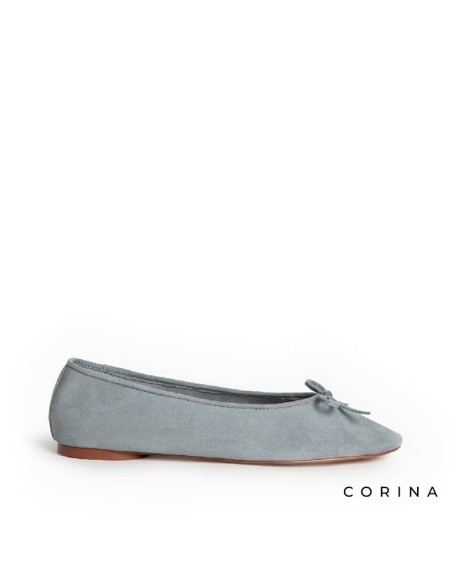 Bailarina azul claro mujer Corina M5165 de antelina