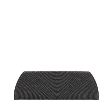 Bolso rafia negro alargado para invitada