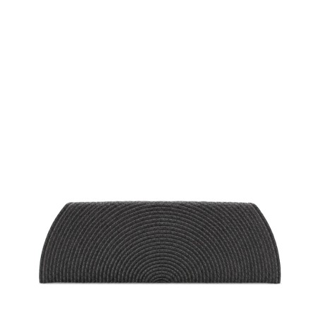 Bolso rafia negro alargado para invitada