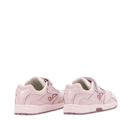 Zapatilla infantil Joma barefoot rosa con cordones elásticos