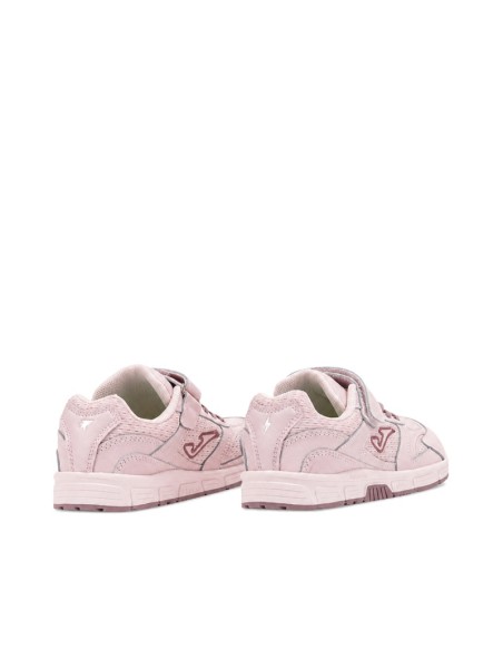 Zapatilla infantil Joma barefoot rosa con cordones elásticos
