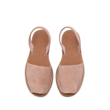 Menorquina PV rosa piel serraje