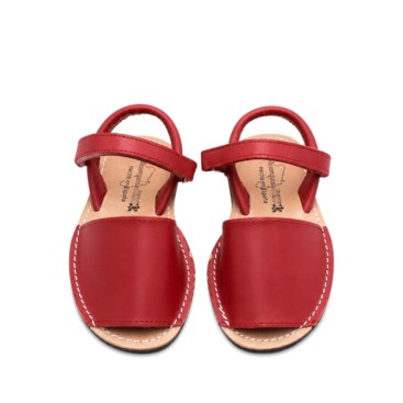 sandalias ibicencas rojas infantiles cierre velcro cómodas verano