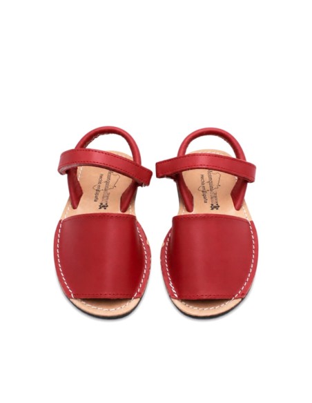 sandalias ibicencas rojas infantiles cierre velcro cómodas verano