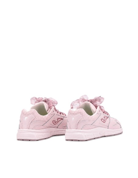 Zapatilla Joma rosa con mesh transpirable VTS y detalles en ante