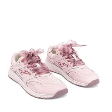 Zapatillas barefoot mujer rosa con puntera amplia y charm decorativo