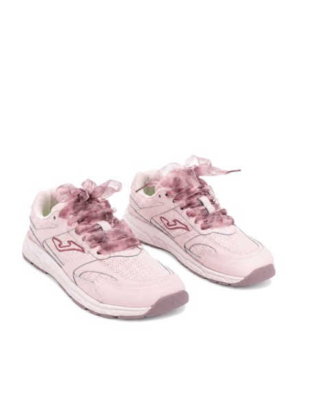 Zapatillas barefoot mujer rosa con puntera amplia y charm decorativo