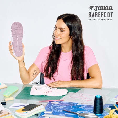 Zapatillas Joma CR111 Barefoot 26 rosa con diseño especial Cristina Pedroche