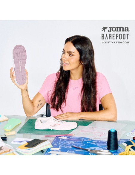 Zapatillas Joma CR111 Barefoot 26 rosa con diseño especial Cristina Pedroche