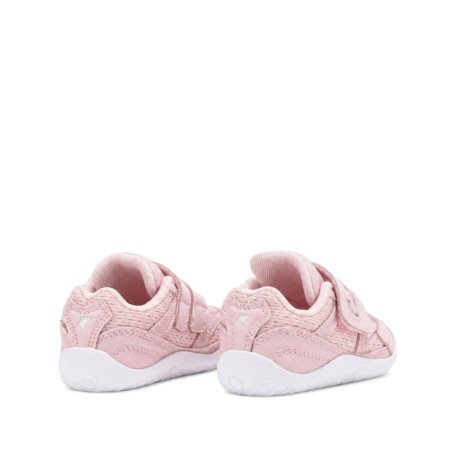 Zapatillas Joma bebé barefoot rosa vistas desde atrás con talón acolchado
