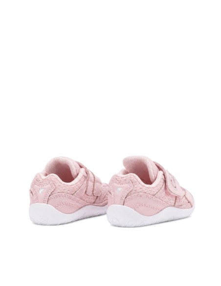 Zapatillas Joma bebé barefoot rosa vistas desde atrás con talón acolchado
