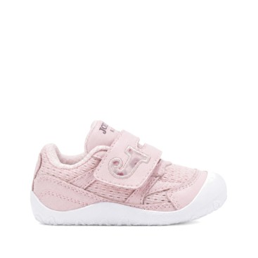 Zapatillas Joma bebé barefoot rosa con doble cierre adherente