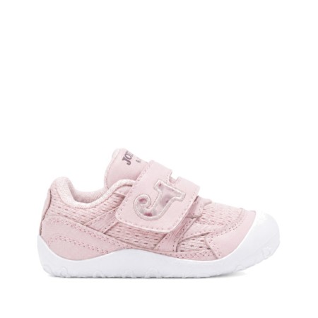 Zapatillas Joma bebé barefoot rosa con doble cierre adherente