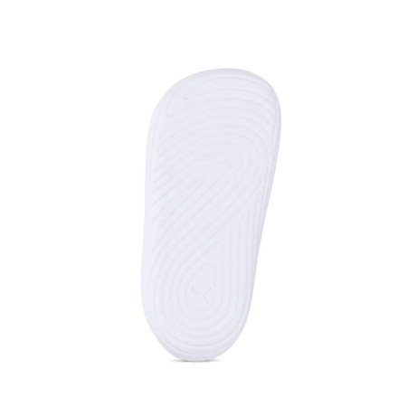 Suela blanca de goma flexible de las zapatillas Puma Kitten bebé