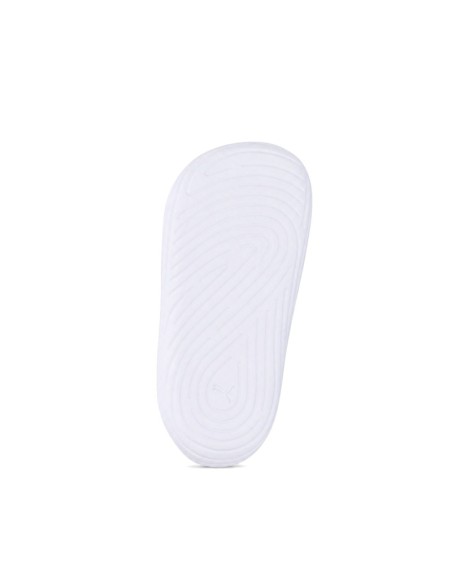 Suela blanca de goma flexible de las zapatillas Puma Kitten bebé
