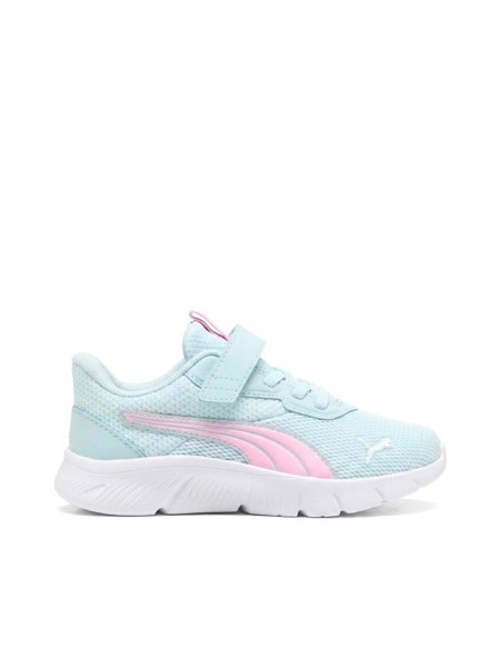 Zapatillas Puma FlexFocus Modern AC+ PS aguamarina y rosa con cierre adherente