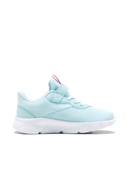 Zapatillas deportivas Puma para niña en color aguamarina con Formstrip rosa