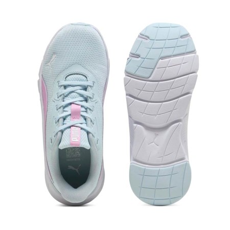 Puma FlexFocus Lite Modern aguamarina y rosa vistas desde arriba con suela zonificada