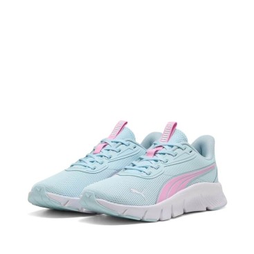 Zapatilla Puma FlexFocus Lite Modern junior con malla transpirable en color aguamarina