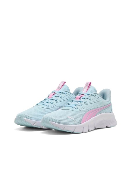 Zapatilla Puma FlexFocus Lite Modern junior con malla transpirable en color aguamarina