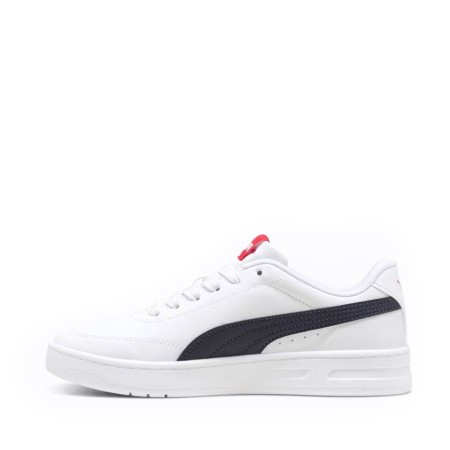 Zapatilla casual Puma blanca de estilo tenis con Formstrip azul marino