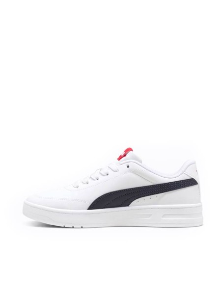 Zapatilla casual Puma blanca de estilo tenis con Formstrip azul marino